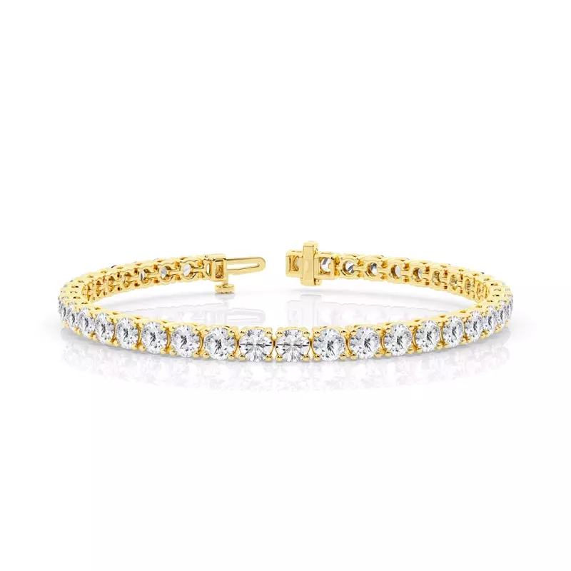 14K Yellow Gold Four-Prong Diamond Tennis Bracelet (9 ct. tw.)
